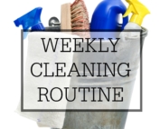 Weekly cleaning routine where the entire house is clean at one time.